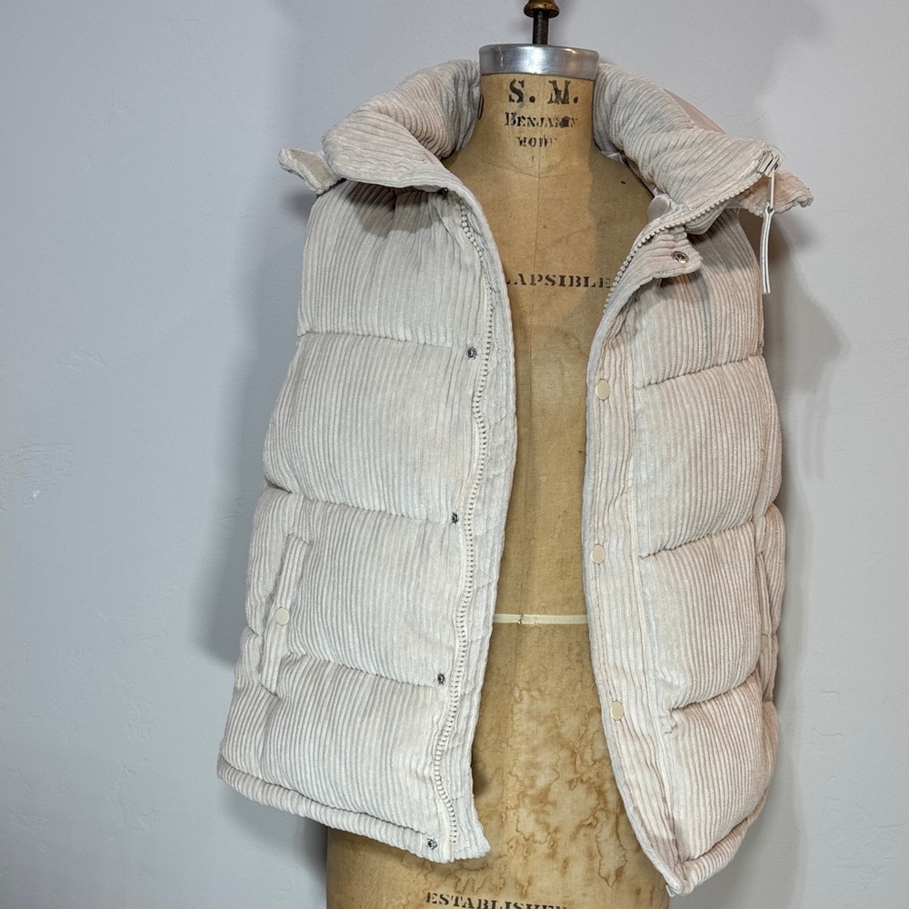 Bagatelle Cream Corduroy Vest